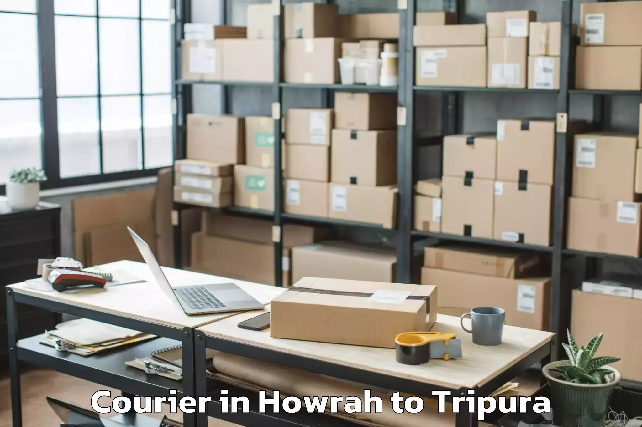 Professional Howrah to Boxanagar Courier